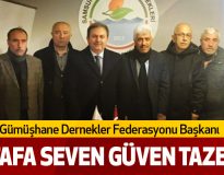 Samsun Gümüşhane Dernekler Federasyonu Başkanı Mustafa Seven Güven Tazeledi